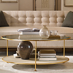 Кофейный стол круглый с полкой на 3-х ножках Round Textured Coffee Table варинант исполнения - 1 | Loft Concept в Самаре