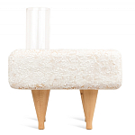 Керамический столик на деревянных ножках «Квадро» варинант исполнения - 4 | Loft Concept в Самаре