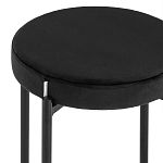 Табурет с мягким круглым сиденьем RIO Black варинант исполнения - 4 | Loft Concept в Самаре