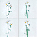 Плитка с узором Ромашки варинант исполнения - 1 | Loft Concept в Самаре