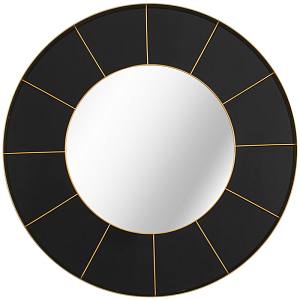 Зеркало Sectors Circle Mirror black