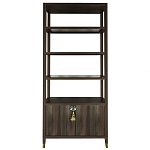 Стеллаж со стеклянными полками Elsa Dreams Walnut варинант исполнения - 7 | Loft Concept в Самаре