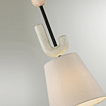 Подвесной светильник с бежевым тканевым плафоном Flourish варинант исполнения - 4 | Loft Concept в Самаре