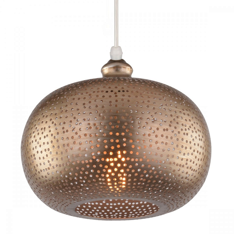 Подвесной светильник perforation oriental ornament sphere Золотой в Самаре | Loft Concept 