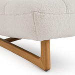 Кресло с обивкой букле Lino White  Boucle Armchair варинант исполнения - 5 | Loft Concept в Самаре