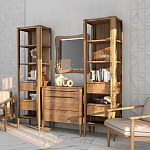 Комод из массива дуба с 3-мя ящиками Tasteful Furniture варинант исполнения - 3 | Loft Concept в Самаре