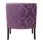 Полукресло с мягкой обивкой из жаккарда на 4-х ножках из массива березы Baroque Armchair violet варинант исполнения - 2 | Loft Concept в Самаре