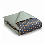 Постельное белье из сатина с принтом треугольники 150х200 см Triangular Dreams варинант исполнения - 1 | Loft Concept в Самаре