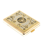 Портсигар на 20 сигарет с гравюрой Герба РФ в подарочной коробке Metal Cigarettes Cases варинант исполнения - 3 | Loft Concept в Самаре