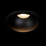 Встраиваемый спот светодиодный круглый черного цвета с углублением Ombra Lux  варинант исполнения - 1 | Loft Concept в Самаре