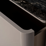 Тумба под телевизор с мраморной столешницей Presentability варинант исполнения - 4 | Loft Concept в Самаре