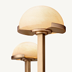 Люстрас 3-мя мраморными плафонами в форме купола Light Warm Light варинант исполнения - 4 | Loft Concept в Самаре