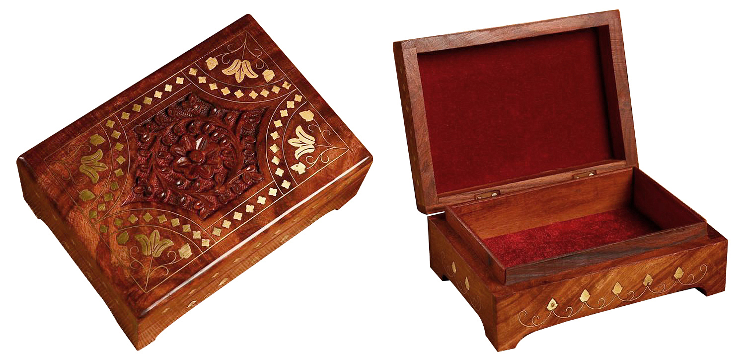Шкатулка Fulari Indian Inlay Box - Loft-Concept в Самаре