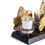 Подсвечник Cozy Light с декором кленовыми листьями варинант исполнения - 2 | Loft Concept в Самаре