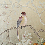 Обои ручная роспись Temple Newsam White Gold gilded silk варинант исполнения - 5 | Loft Concept в Самаре