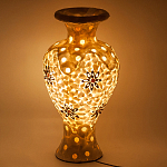 Настольная лампа из перламутра в виде вазы Indonesian Vase варинант исполнения - 2 | Loft Concept в Самаре