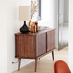 Низкий буфет с 2-мя раздвижными дверцами Toinette Light Cupboard варинант исполнения - 13 | Loft Concept в Самаре