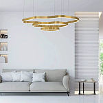 Люстра подвесная с 3-мя ассиметричными светодиодными лампами Golden Current варинант исполнения - 2 | Loft Concept в Самаре