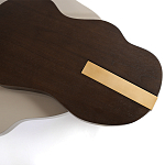 Кофейный стол со столешницей волнистой формы Gale Curved Coffee Table варинант исполнения - 1 | Loft Concept в Самаре