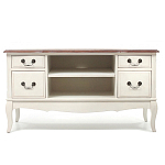 ТВ-тумба из массива берёзы с ящиками и открытыми полками Interiors Romance варинант исполнения - 1 | Loft Concept в Самаре