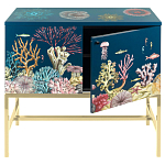 Буфет ручная роспись в морском стиле Cabinet Fondo Marino  варинант исполнения - 3 | Loft Concept в Самаре