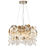 Люстра с декоративными подвесками из прозрачного стекла в форме монеток FAIRYTREE Light варинант исполнения - 3 | Loft Concept в Самаре