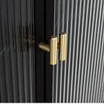 Сервант четырехдверный с рифленым стеклом The Keeper варинант исполнения - 3 | Loft Concept в Самаре