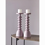 Подсвечник фигурный розовый Bright Accent 36 см варинант исполнения - 3 | Loft Concept в Самаре