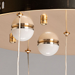 Люстра каскадная с 10-ю прозрачными плафонами Wave Line варинант исполнения - 11 | Loft Concept в Самаре