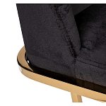 Стул обеденный велюровый черный с золотым каркасом Nobility варинант исполнения - 3 | Loft Concept в Самаре