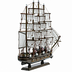 Декоративная модель деревянного тёмно-коричневого парусника в подарочной упаковке With The low варинант исполнения - 2 | Loft Concept в Самаре