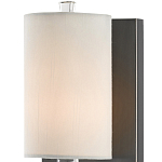 Бра на прозрачном штативе с тканевым абажуром в форме цилиндра Conciseness варинант исполнения - 1 | Loft Concept в Самаре