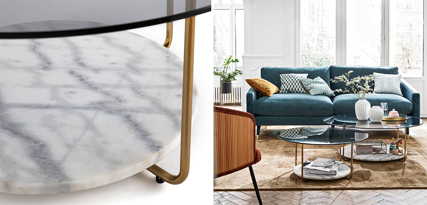 Кофейный стол White Marble - Loft-Concept в Самаре