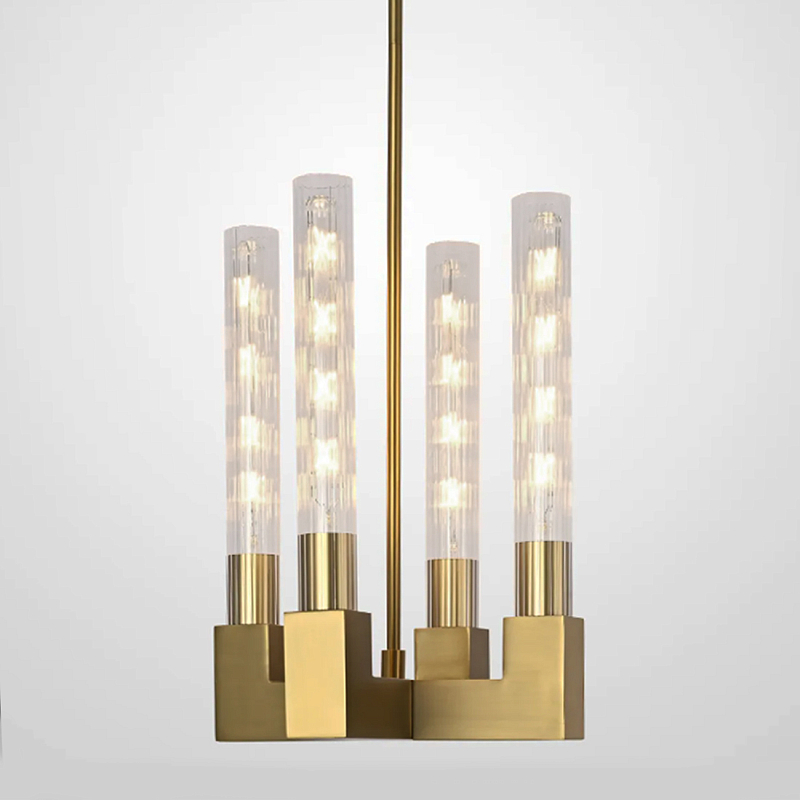 Люстра CANELLE Pendant lamp 4 Modern Brass Латунь в Самаре | Loft Concept 