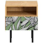 Прикроватная тумба с изображением на ящике Elise Nightstand варинант исполнения - 10 | Loft Concept в Самаре
