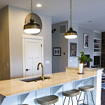 Подвесной светильник с круглым белым плафоном в индустриальном стиле Feiss варинант исполнения - 6 | Loft Concept в Самаре