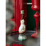 Подсвечник в виде кошки из фарфора с бронзовыми элементами Paradise Cat варинант исполнения - 5 | Loft Concept в Самаре