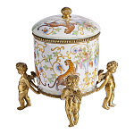 Шкатулка на ангелах из фарфора с бронзовыми элементам Eden Garden варинант исполнения - 2 | Loft Concept в Самаре