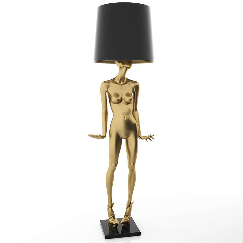 Лампа MANNEQUIN LAMP с абажуром модельный позинг Глянцевый черный Черный матовый Глянцевый белый Белый матовый Серый матовый Золотой Красный в Самаре | Loft Concept 