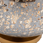 Настольная лампа c бежевым абажуром на круглом стеклянном основании Soft Pastel Light варинант исполнения - 1 | Loft Concept в Самаре