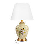 Настольная лампа бежевая с изображением птиц Slip Away варинант исполнения - 7 | Loft Concept в Самаре