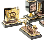 Настольный письменный набор из яшмы Manager Organizer варинант исполнения - 3 | Loft Concept в Самаре