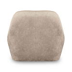 Барный стул со спинкой и подлокотниками на 4-х коричневых деревянных ножках Бежевый Велюр Ava Charm варинант исполнения - 3 | Loft Concept в Самаре