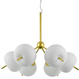 Люстра White ball brass Louise 6