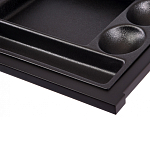 Письменный стол с 2-мя чёрными выдвижными ящиками и нишей с цветными разделителями Ballan варинант исполнения - 5 | Loft Concept в Самаре