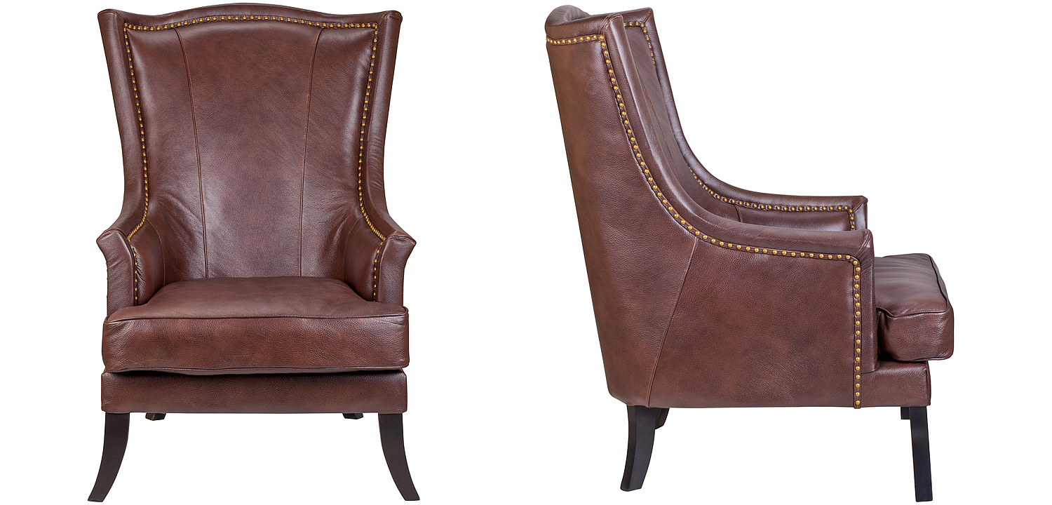 Кресло Gregoir Armchair light натуральная кожа Кресло Gregoir Armchair light натуральная кожа - Loft-Concept в Самаре