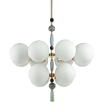 Люстра со вставками из керамики SkyEast 12 ламп варинант исполнения - 1 | Loft Concept в Самаре