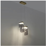 Подвесной светильник волнистой формы из фактурного стекла Wave варинант исполнения - 9 | Loft Concept в Самаре