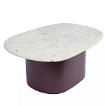 Журнальный столик овальный с мраморной столешницей Decor Showcase варинант исполнения - 1 | Loft Concept в Самаре