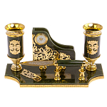 Настольный письменный набор из нефрита с ножом для бумаг в подарочной коробке Maecenas варинант исполнения - 1 | Loft Concept в Самаре